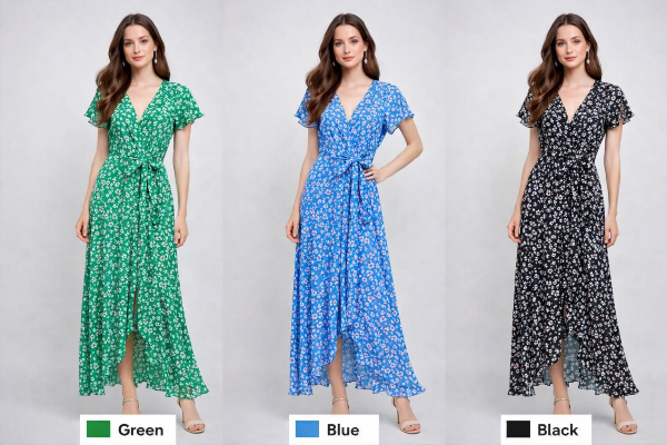 Sukienki damskie Roz Standard,  Mix Kolor .Paczka 12 szt